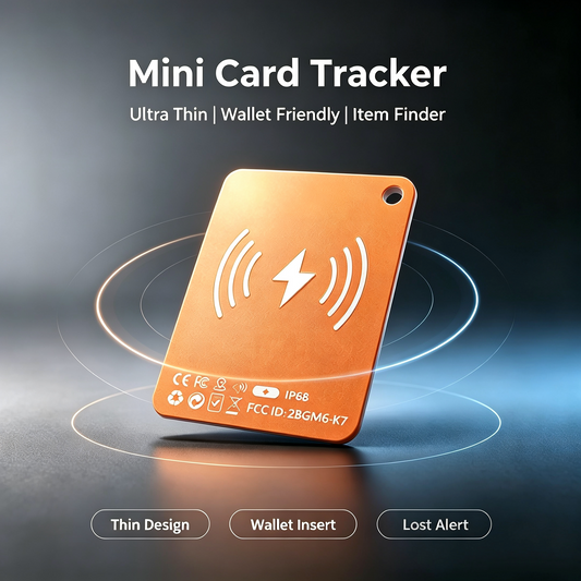 Thiết bị theo dõi thẻ mini với Apple Tìm của tôi trên IOS & Android — Thiết bị theo dõi Bluetooth móc khóa, Chống nước IP68